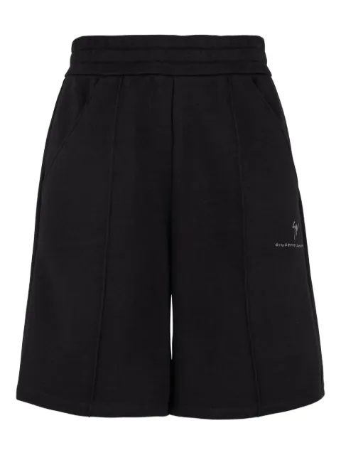 Giuseppe Zanotti LR-43 cotton track shorts Black ERU5000003