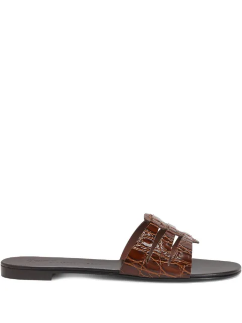 Giuseppe Zanotti Adheline slides Brown E500023004