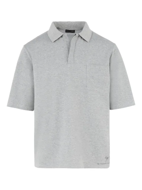 Giuseppe Zanotti Lr-63 cotton polo shirt Grey ERU5001002