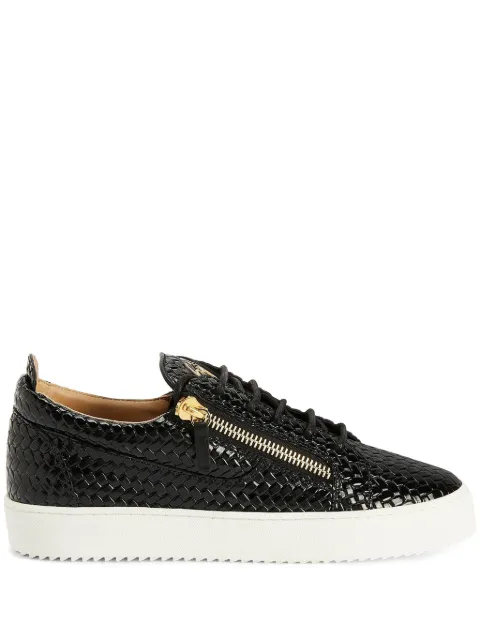 Giuseppe Zanotti Frankie double-zip low-top sneakers Black RM50012001