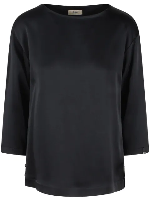 Herno satin-weave top Black BL000005D12657