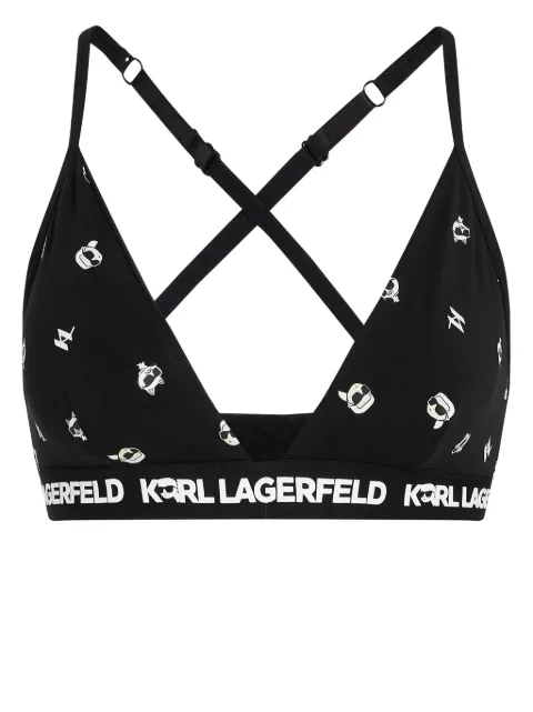 Karl Lagerfeld Ikonik 2.0 padded bralette Black A1W47033R60