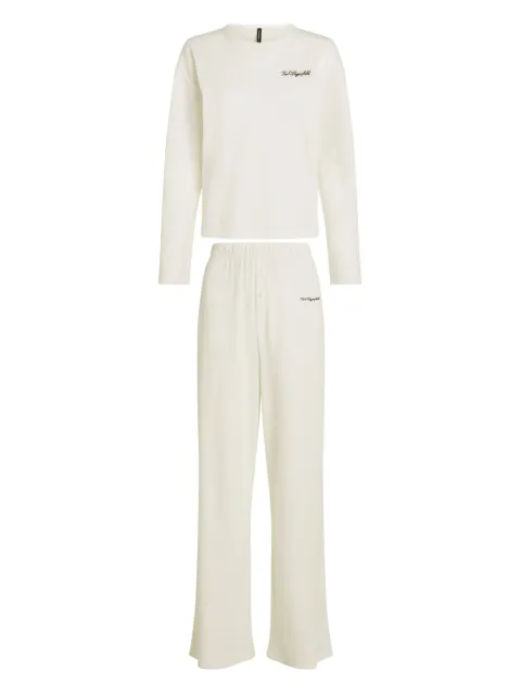Karl Lagerfeld Hotel Karl sheer pyjama set Neutrals A1W45008B09