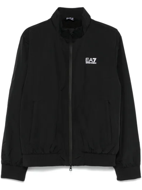 Ea7 Emporio Armani logo-print jacket Black 8NPB20PNFZZ
