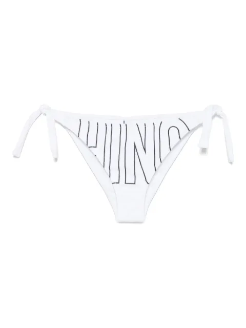 Moschino Rubber Logo bikini bottoms White A59164901