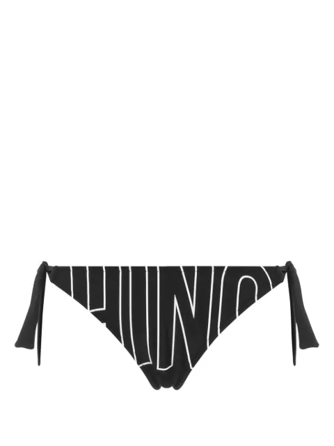 Moschino logo-print bikini bottom Black A59164901