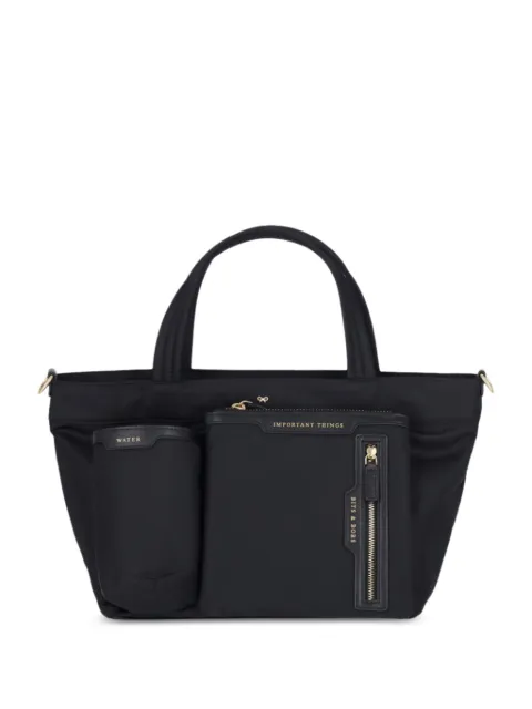 Anya Hindmarch mini E/W Multi-Pocket tote bag Black 193474