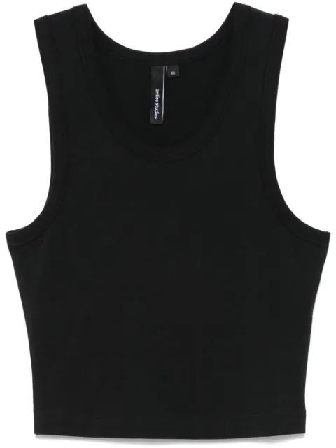 ENTIRE STUDIOS cropped tank top Black ES2267