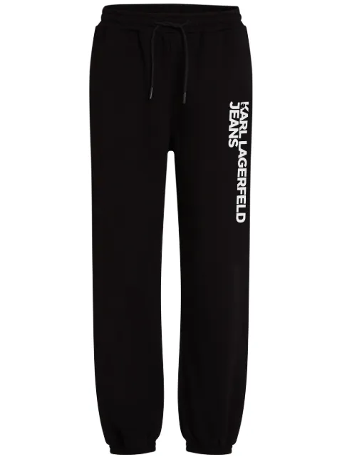 Karl Lagerfeld Jeans logo-tape track pants Black A1M10001999