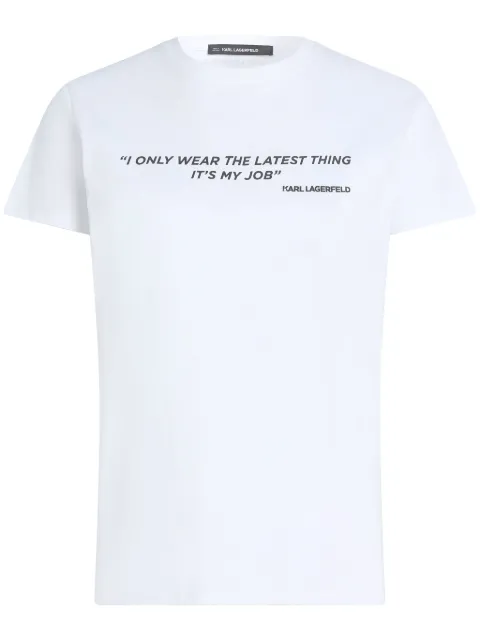 Karl Lagerfeld quote T-shirt White A1W17068100