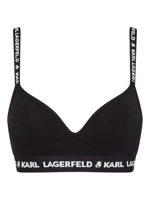 Karl Lagerfeld logo-underband padded bra Black A1W47012999