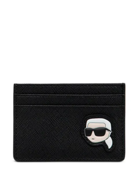 Karl Lagerfeld Ikon Kore faux-leather cardholder Black A1M32023999