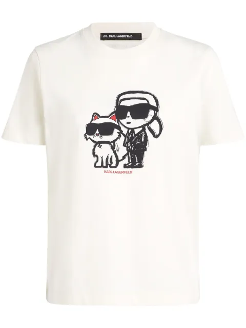 Karl Lagerfeld Ikon Sketch Duo T-shirt White A1W17129B09