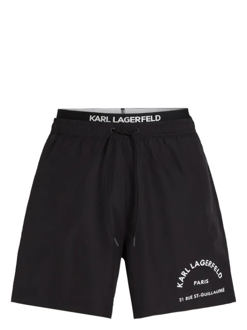 Karl Lagerfeld Rue St-Guillaume swim shorts Black A1M46082999