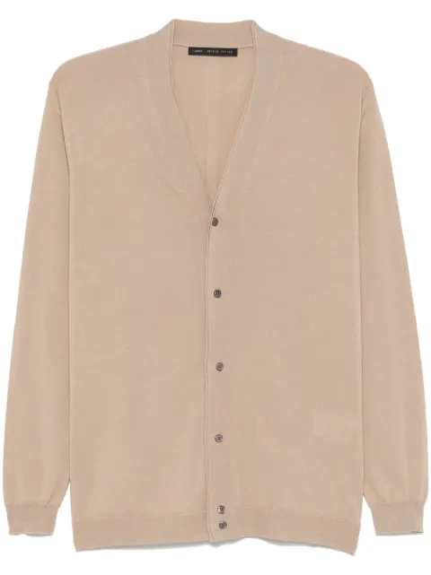 Low Brand merino wool cardigan Neutrals L1MFW24256688