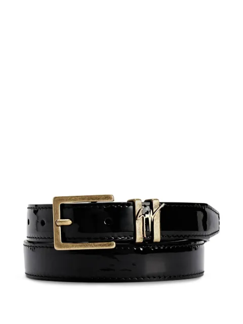 Giuseppe Zanotti patent-finish belt Black EAU5005001