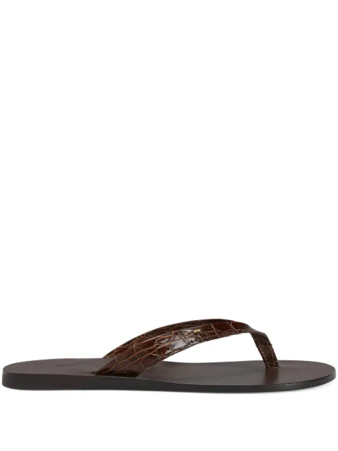Giuseppe Zanotti Philemon leather sandals Brown EU50020004