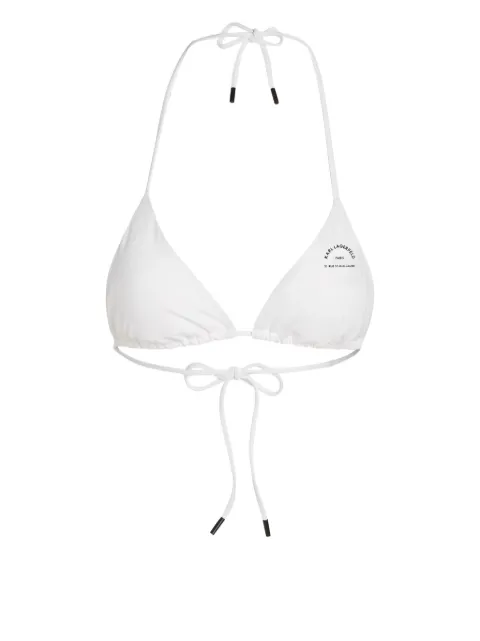 Karl Lagerfeld Rue St-Guillaume bikini top White A1W46098100