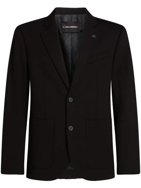 Karl Lagerfeld tailored Punto blazer Black A1M14007999