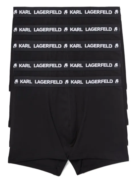 Karl Lagerfeld logo-print boxers (pack of five) Black A1M47082999