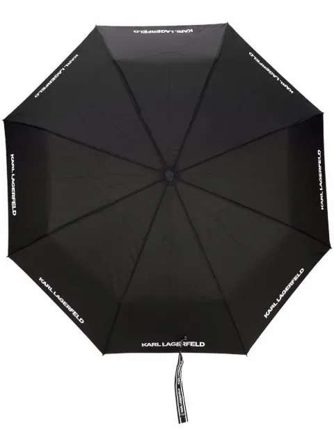 Karl Lagerfeld logo-print umbrella Black A1W50067999