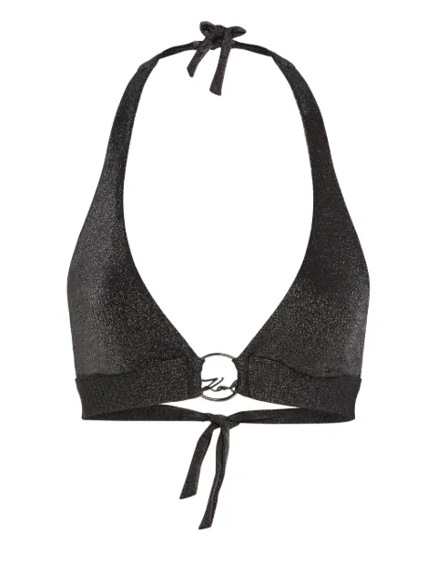 Karl Lagerfeld logo-detailing bikini Black A1W46015919