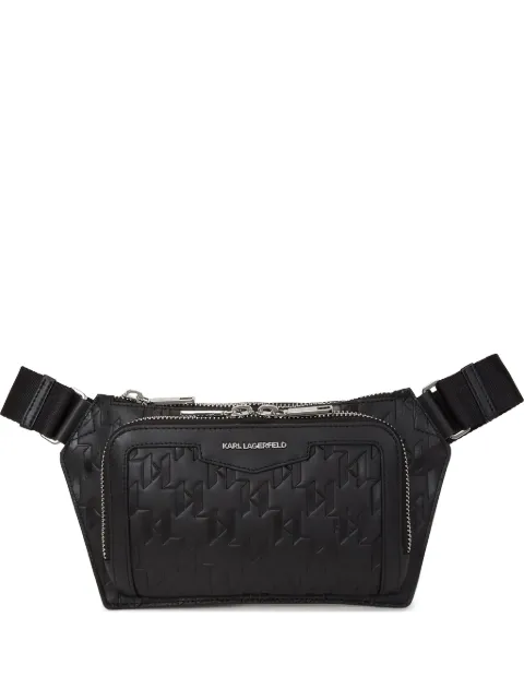 Karl Lagerfeld K/Loom leather belt bag Black A1M30004999