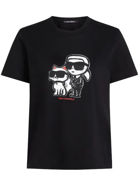 Karl Lagerfeld Ikon Choupette T-shirt Black A1W17129999