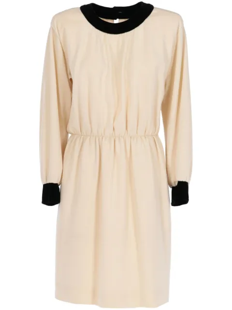 Saint Laurent Pre-Owned 1980s wool dress Neutrals SAI490BCB