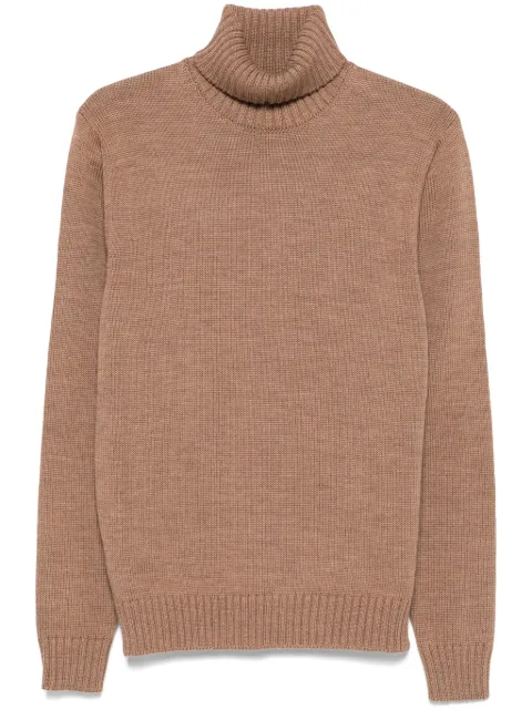 Zanone virgin wool sweater Brown 810105ZR229