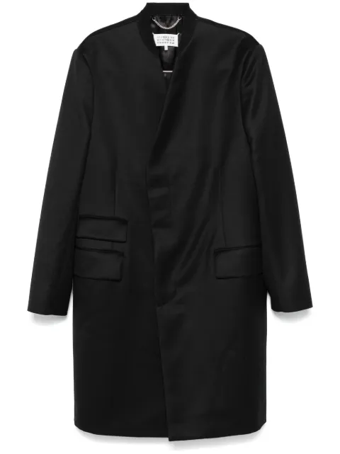 Maison Margiela cavalry-twill wool coat Black SI1AA0001S48109