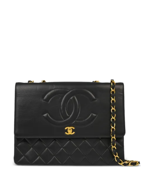 CHANEL Pre-Owned 1992 maxi Classic Flap shoulder bag Black 2519915