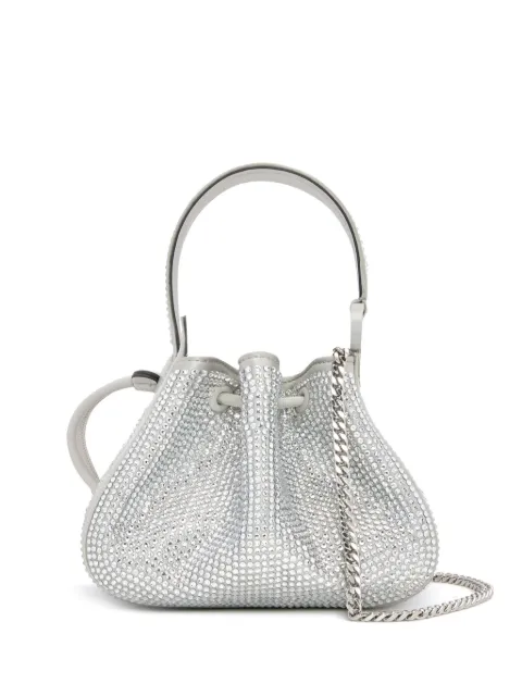 Oscar de la Renta nano O Handle crystal-pavé bag Grey 00NH102CRTSIL