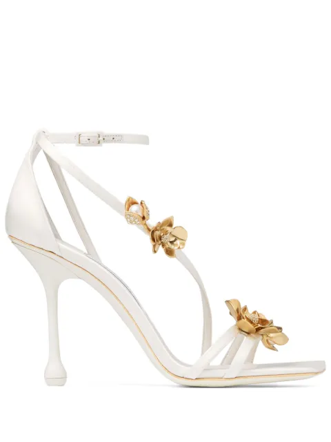 Jimmy Choo Zea 95 sandals White ZEA95BGU