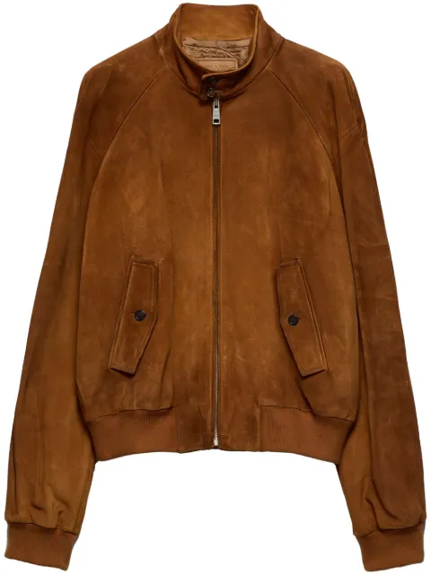 Prada suede bomber jacket Brown UPW524SOOO158G