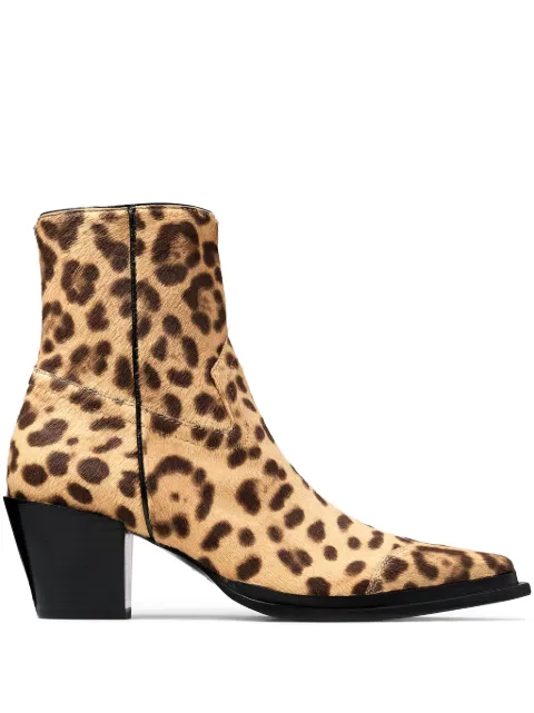 Jimmy Choo 60mm Cece boots Neutrals CECEAB60LOP