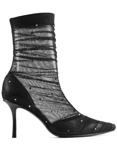 Jimmy Choo 85mm Lotta boots Black LOTTAAB85ITN