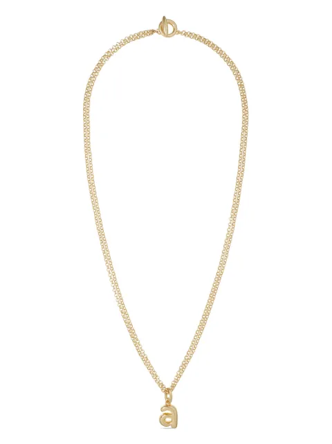 Roxanne Assoulin The Puffy Initial necklace Gold RXH24SN100A
