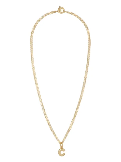 Roxanne Assoulin Puffy Initial necklace Gold RXH24SN100C