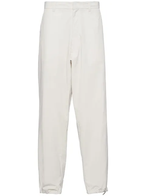 Prada drawstring wide-leg trousers White SPH366SOOO14B4