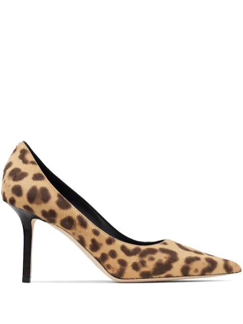 Jimmy Choo Love 85mm leopard-print pumps Neutrals LOVE85LOP