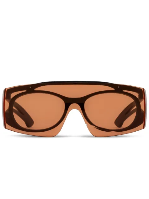 Alexander McQueen Eyewear logo-print sunglasses Black AM0489S003