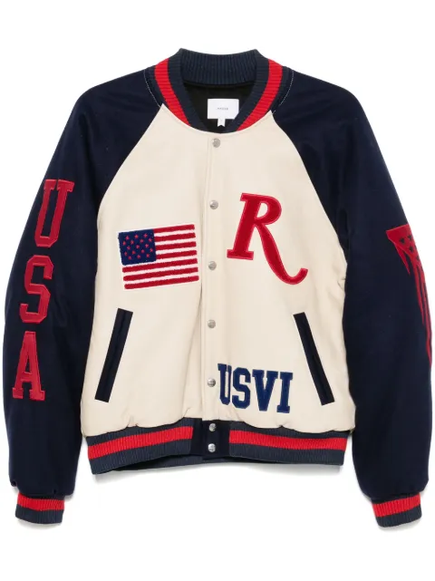 RHUDE St. Croix varsity jacket Neutrals RHPS24JA14614139