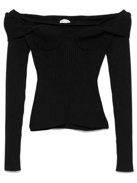 Magda Butrym ribbed sweater Black 325924