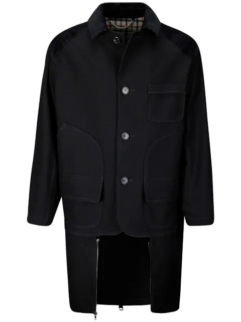 Maison Margiela heavy cotton double coat Black S51AA0352S53229