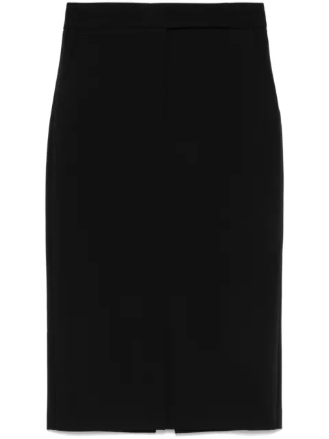 Blanca Vita twill midi skirt Black GALIZIA0334