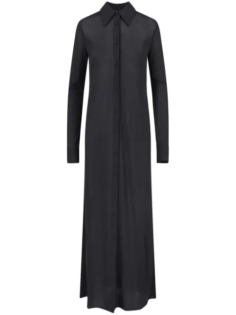 Jil Sander maxi shirt dress Black J03CT0449J20152
