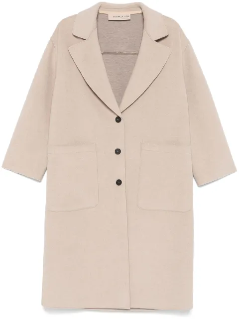 Blanca Vita felted coat Neutrals CELTIS3804