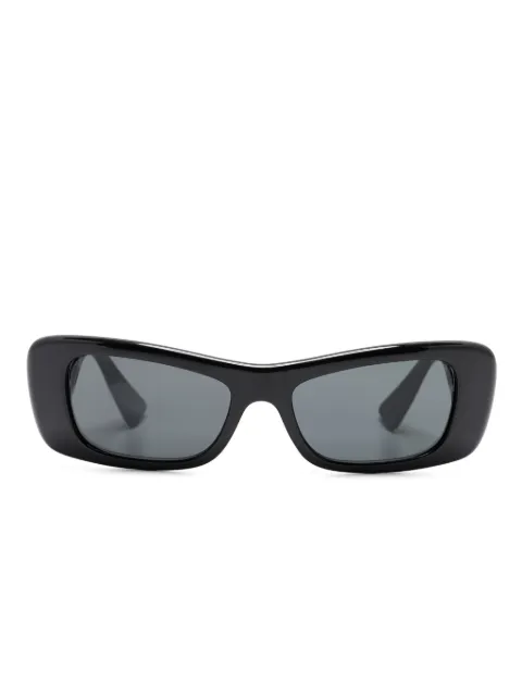 Versace Eyewear logo-lettering rectangle-frame sunglasses Black VE4481