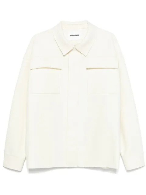 Jil Sander felted shirt Neutrals J47DL0152J20212